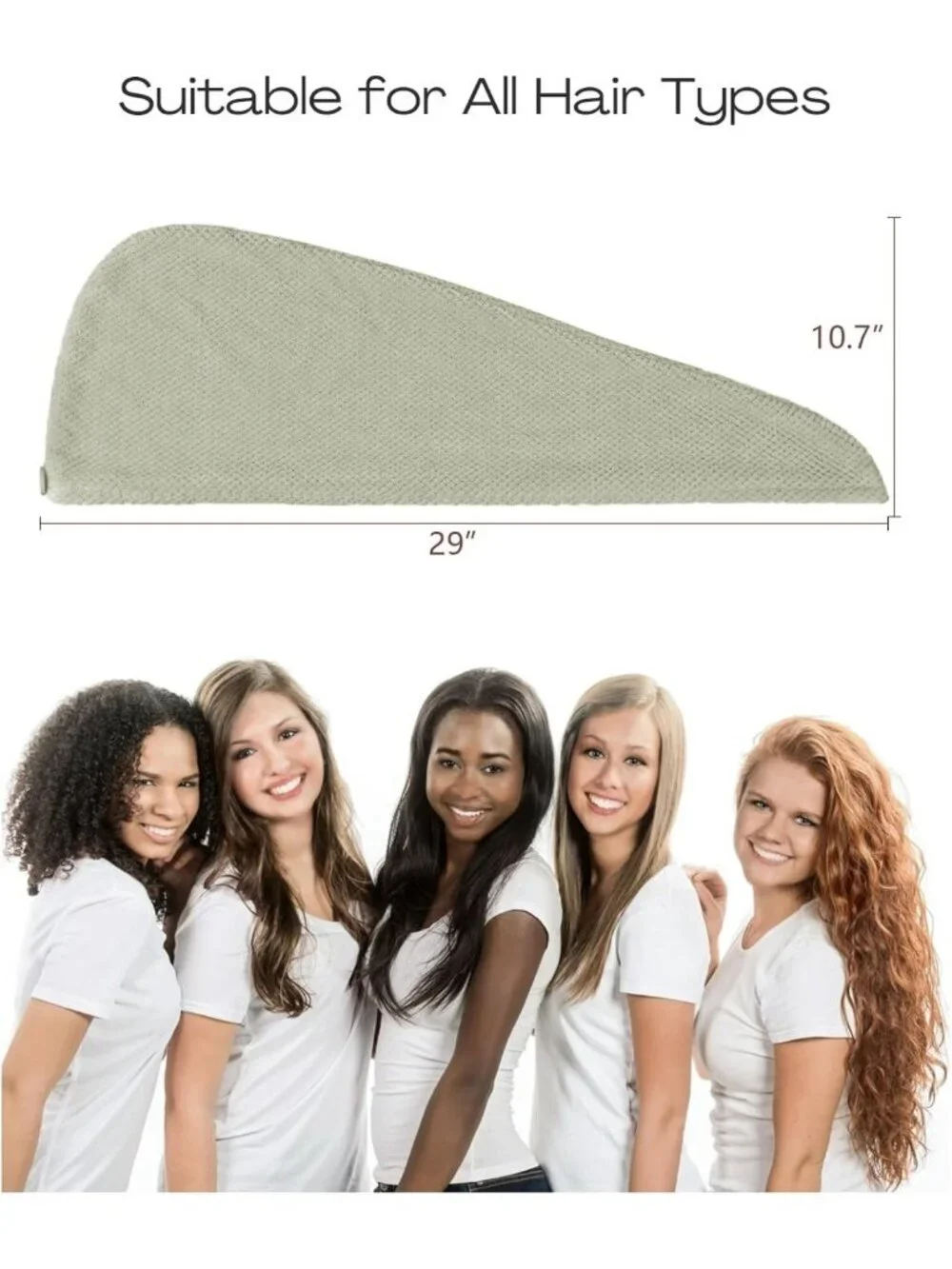 Extra Large Microfiber Hair Towel Wraps - Super Absorbent Quick Dry Hair Turbans